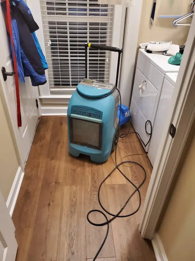 Commercial dehumidifier deployed for Flood Damage Cleanup in Pasadena