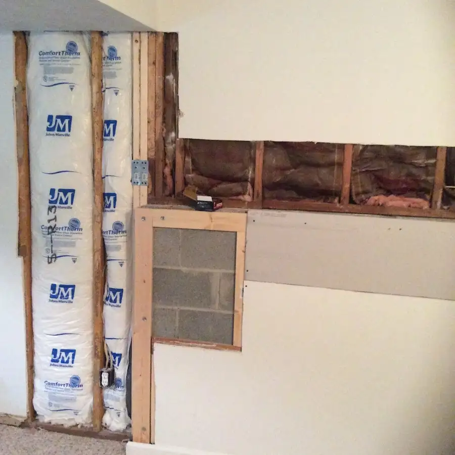 Wall insulation replacement during Contents Cleaning & Restoration in Pasadena